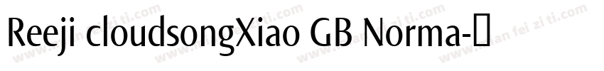 Reeji cloudsongXiao GB Norma字体转换